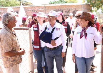 Familias del valle de Guaymas respaldan proyectos de trabajo de la doctora Karla Córdova González candidata a la presidencia municipal.