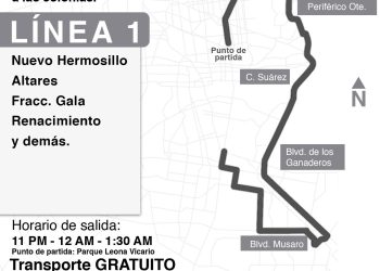 Se prestará servicio de traslado gratuito en Fiestas del Pitic: IMTES