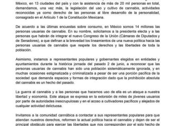 Autoridades electas deben legalizar el consumo de marihuana: Miguel Ángel Haro