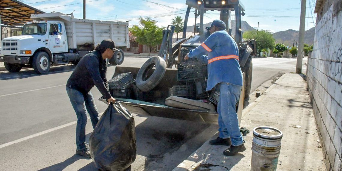 Lleva Ayuntamiento de Hermosillo jornada de descacharre a Villa de Seris y Pedregal de la Villa