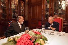Sostienen comida en privado AMLO y Slim