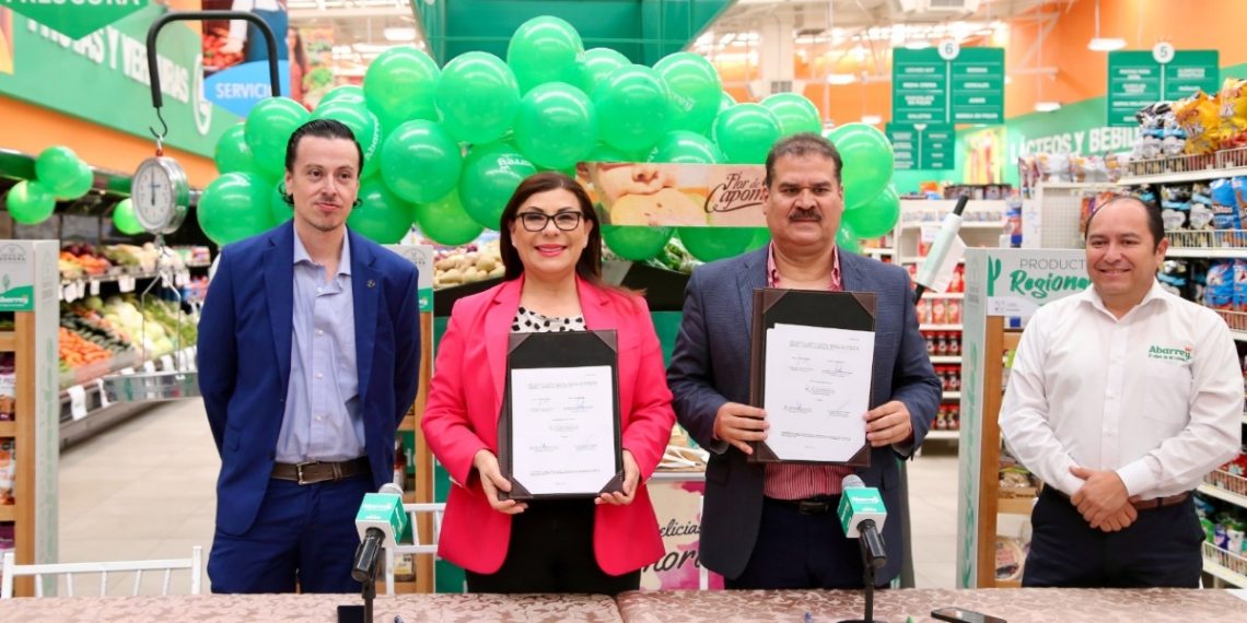 Gobierno de Sonora firma convenio de colaboración con súper Abarrey para productos “Hecho en Sonora”