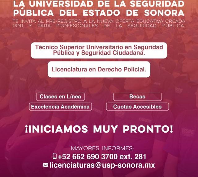 Anuncia Universidad de la Seguridad Pública nueva oferta educativa