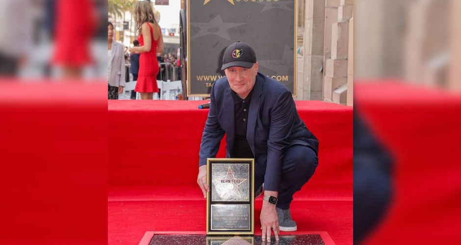 Kevin Feige, presidente de Marvel Studios, devela su estrella en el Paseo de la Fama de Hollywood