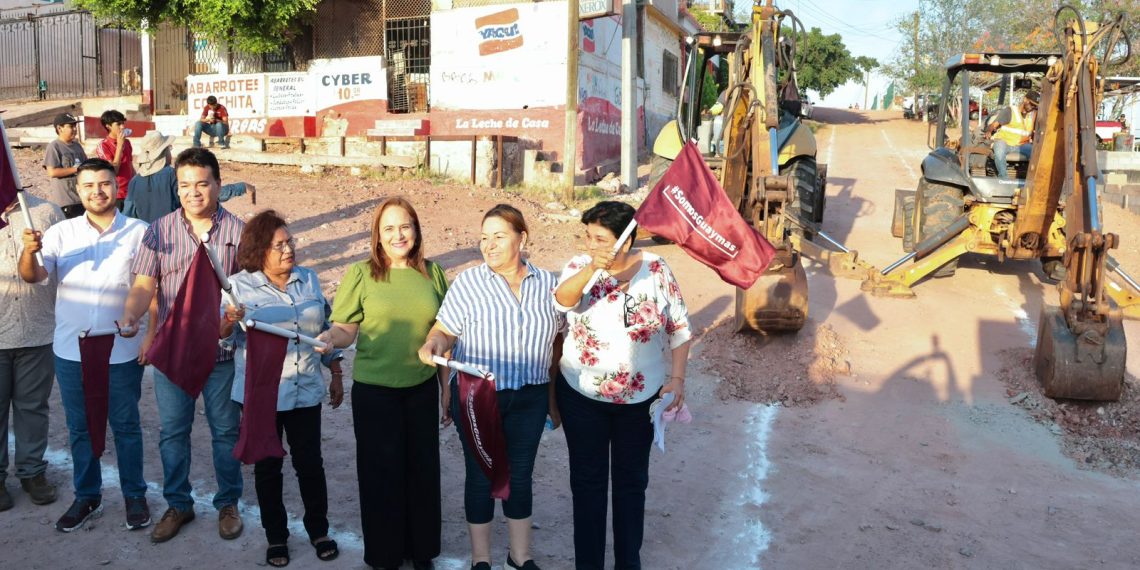 Inicia Ayuntamiento de Guaymas obra de pavimentación en Rastro