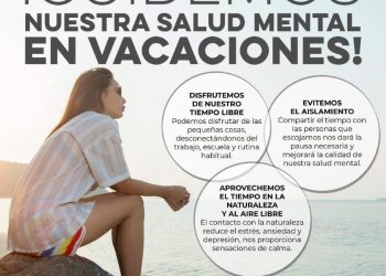 La Secretaría de Salud hace un llamado a reforzar el cuidado de la salud mental, durante el periodo vacacional