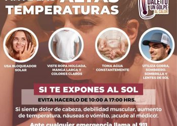 Salud Sonora mantiene el llamado a protegerse del calor extremo y evitar efectos negativos a la salud