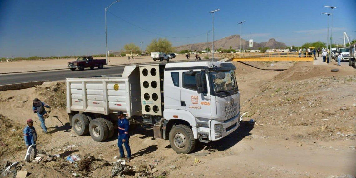 Listo Ayuntamiento de Hermosillo con limpieza de canales y arroyos por temporada de lluvias
