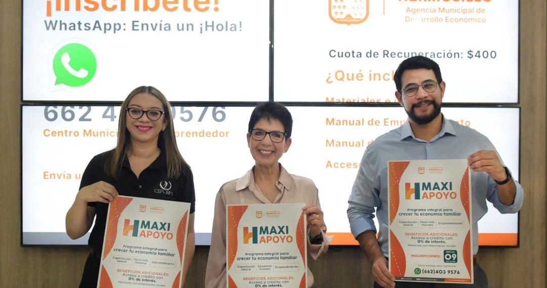 Convoca Ayuntamiento de Hermosillo a la sexta edición de Maxi Apoyo