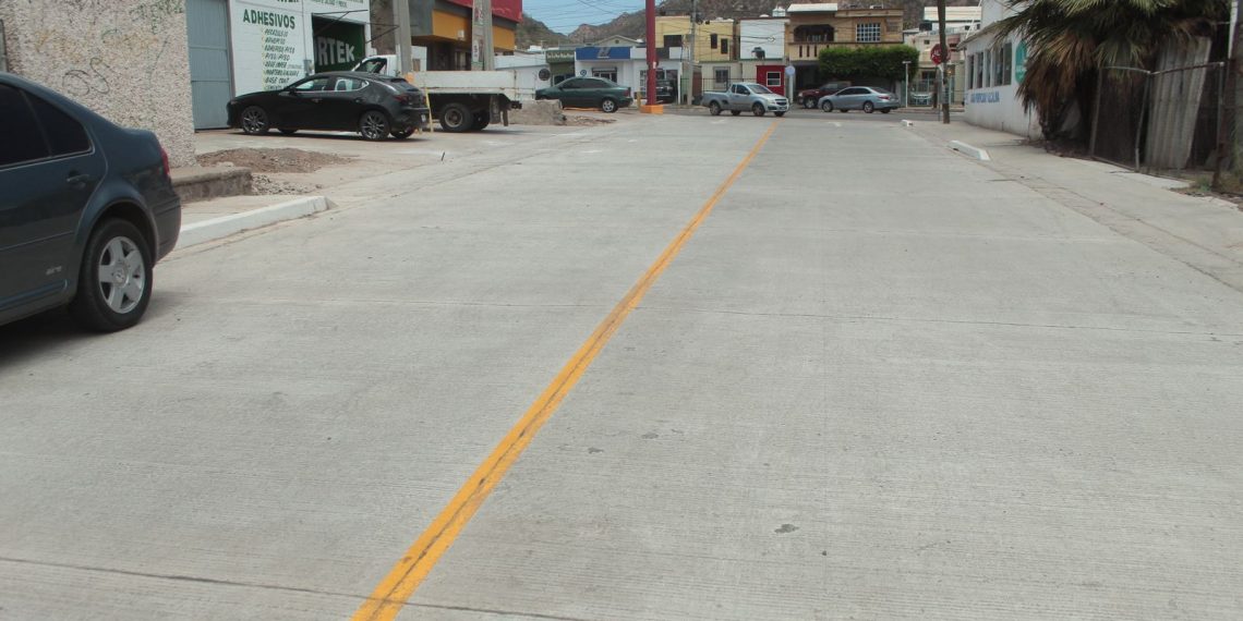 Concluye Ayuntamiento de Guaymas obra de la calle Paraje.