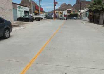 Concluye Ayuntamiento de Guaymas obra de la calle Paraje.