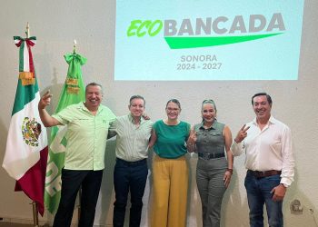 Reunión de la Eco Bancada de diputados del Partido Verde para la LXIV Legislatura del Congreso del Estado de Sonora