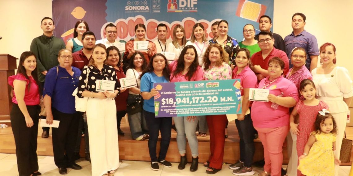 Gobierno de Sonora entrega más de 18 millones de pesos en alimentos para comedores populares