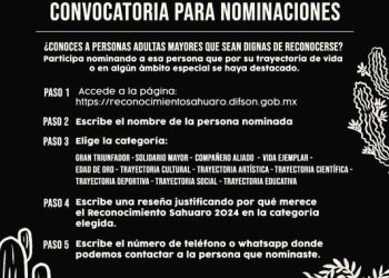 Gobierno de Sonora reconocerá la trayectoria destacada de adultos mayores