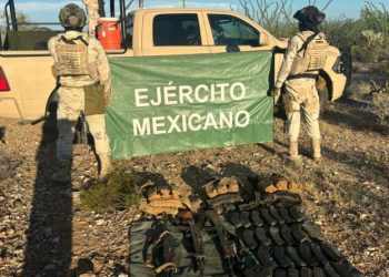 Aseguran auto y armas de presuntos responsables de ataque a turistas en Sonoyta