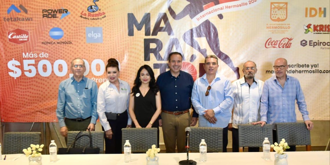 Preside Toño Astiazarán convocatoria a la mejor edición en la historia del Maratón Internacional de Hermosillo