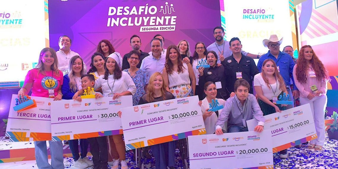 Premian Patty Ruibal y Toño Astiazarán a ganadores de Desafío Incluyente