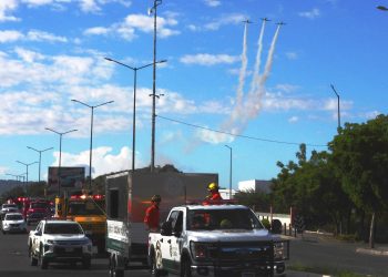 Participa Protección Civil Sonora en Desfile Cívico Militar del 16 de septiembre