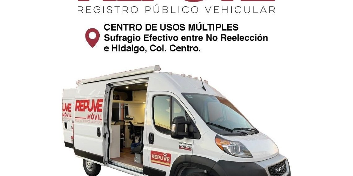Acerca SSP módulo itinerante de Repuve a Cajeme