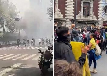 Lanzan normalistas explosivos a Segob por Caso Ayotzinapa