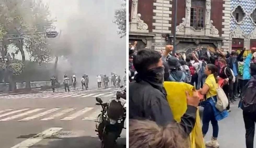 Lanzan normalistas explosivos a Segob por Caso Ayotzinapa