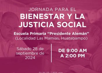 Llevará Gobierno de Sonora Jornada para el Bienestar y la Justicia Social a Huatabampo