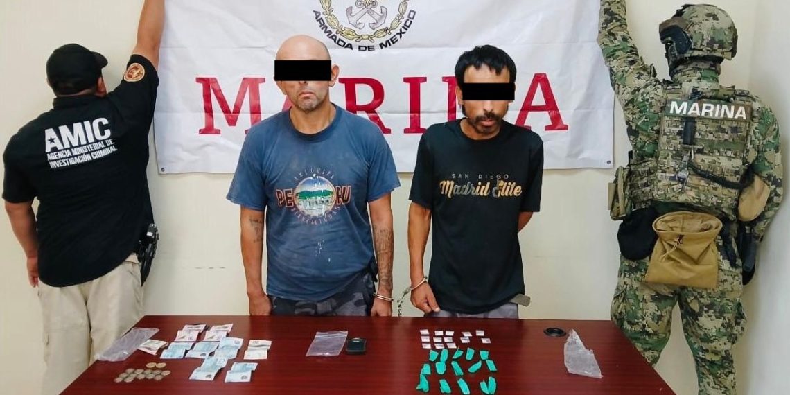 Capturados dos sujetos y se asegura droga en cateo realizado en San Luis Río Colorado