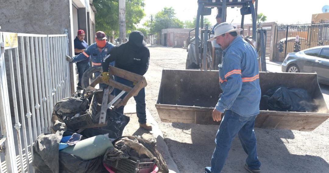 Retira Gobierno de Hermosillo 50 toneladas de descacharre
