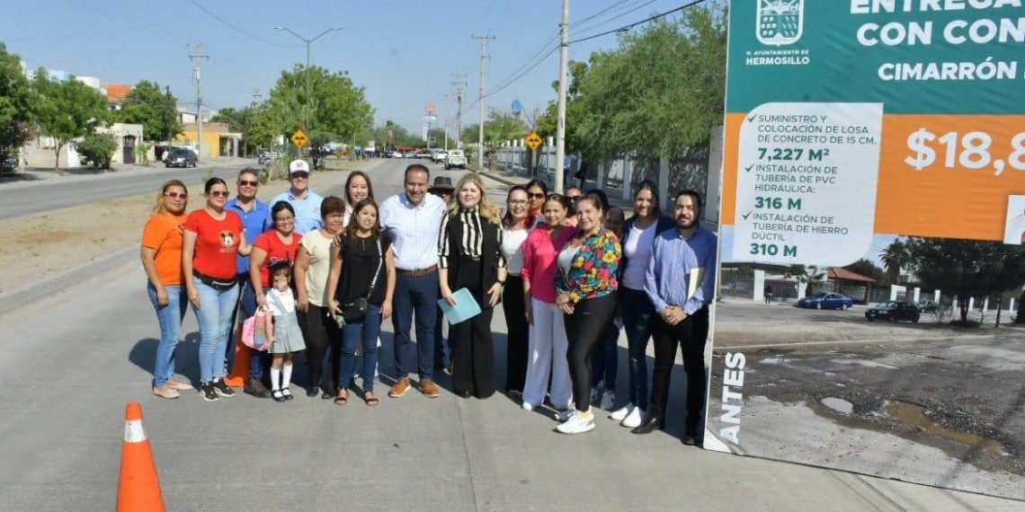 Entregó Toño Astiazarán rehabilitación del bulevar Cimarrón
