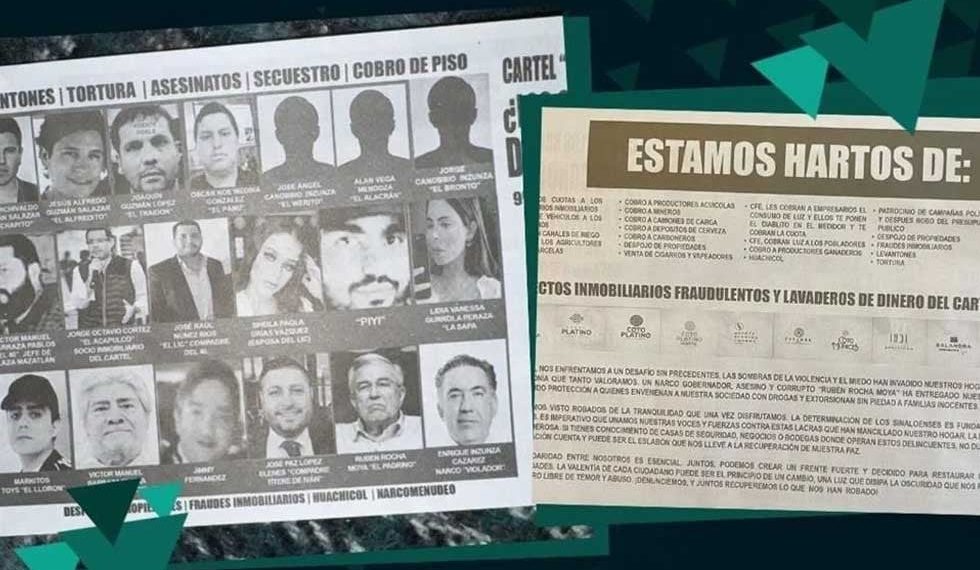 Tiran volantes contra Chapitos en Sinaloa; implican a Rocha