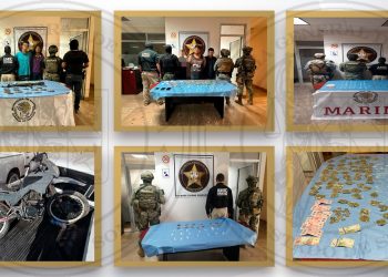 Fuerza de Tarea Interinstitucional en Cajeme realiza cinco detenciones y asegura 271 dosis de narcótico