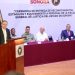 Gobernador Durazo entrega reconocimientos, equipo táctico y patrullas a personal de la FGJE