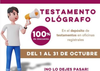 Extiende Gobierno de Sonora Mes del Testamento en beneficio de las y los sonorenses