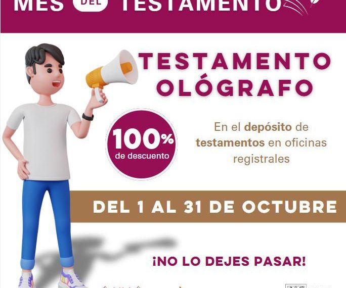 Extiende Gobierno de Sonora Mes del Testamento en beneficio de las y los sonorenses