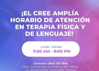Amplía DIF Sonora horario de atención en CREE Hermosillo  