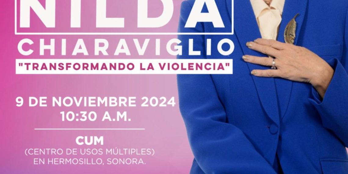 Invita Gobierno de Sonora a conferencia “Transformando la violencia”
