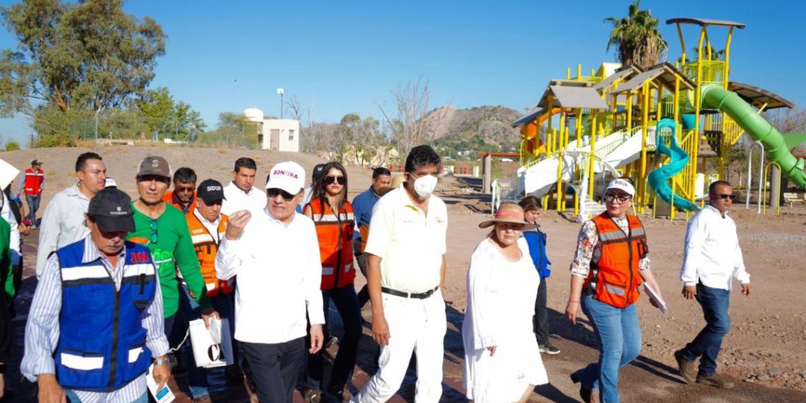 Supervisa Gobernador Durazo avance del 60% de rehabilitación de La Sauceda