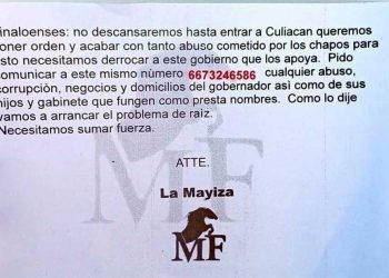 Advierten ‘Mayos’ en volantes: ‘vamos por derrocar a Rocha’