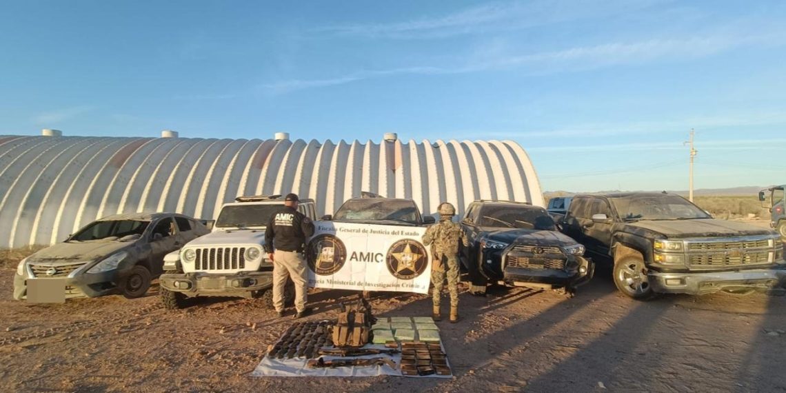 Decomisan arsenal y aseguran búnker en Puerto Libertad