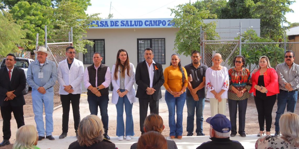 Inaugura Presidente Municipal de Cajeme casa de salud en Campo 29