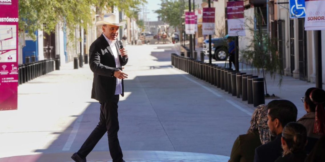 Transforma Gobernador Durazo calles y edificios públicos del centro histórico de Hermosillo