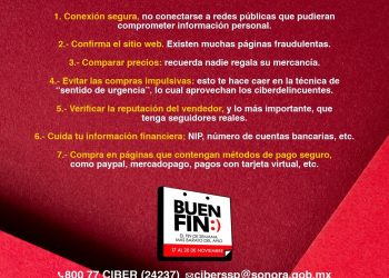 Emite Gobierno de Sonora guía para compras seguras en línea durante el Buen Fin