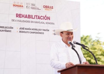 Cumple Gobernador Durazo a población del mayo con acciones de vivienda, vialidades y becas