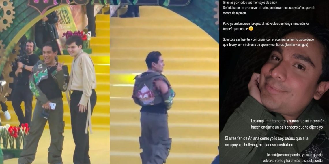 Ricardo Peralta es abucheado en la premier de “Wicked”; él se defiende