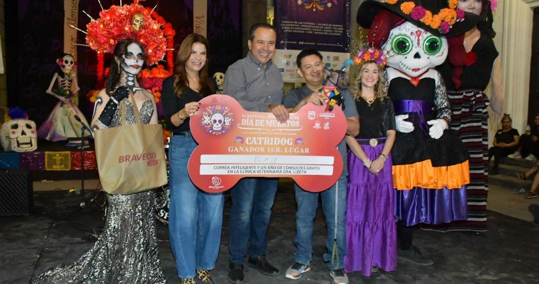 Con gran éxito celebran Toño Astiazarán  y Patty Ruibal tradiciones con VI Festival de Día de Muertos