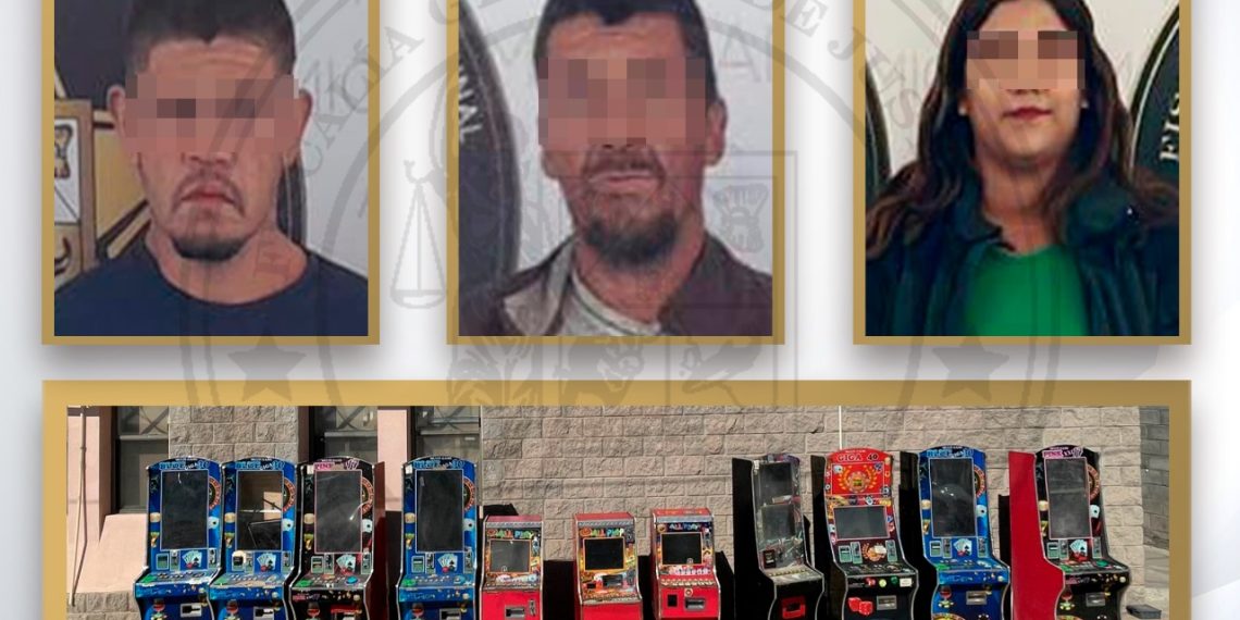 En operativo conjunto capturan a tres personas, aseguran drogas y máquinas tragamonedas en Hermosillo