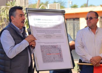 Da banderazo Javier Lamarque a obra de pavimentación e infraestructura hidrosanitaria en calle Salvatierra