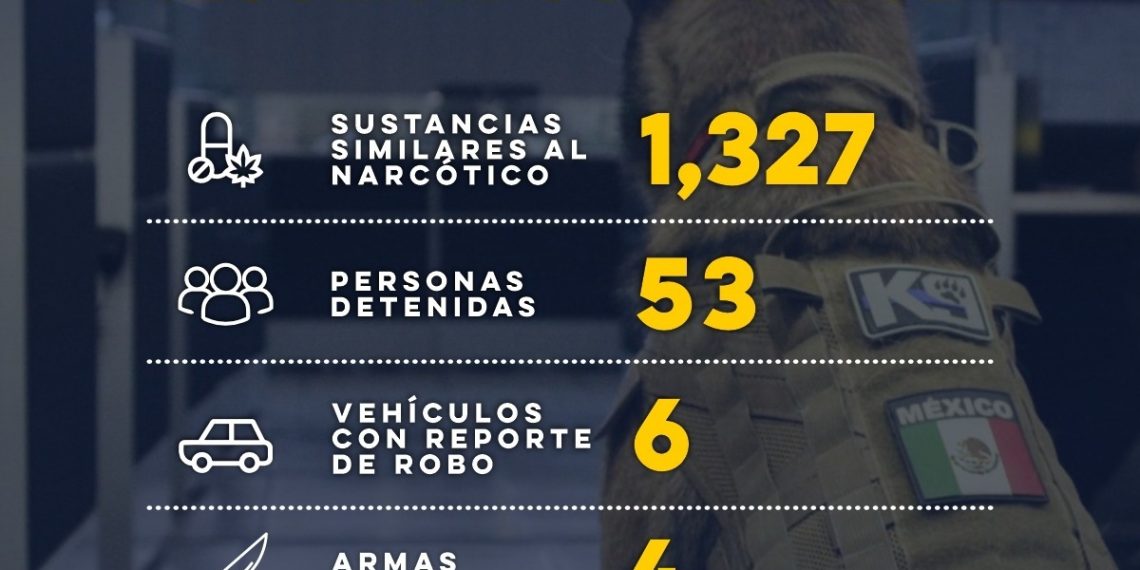 Binomios caninos K-9 de la Policía Estatal fortalecen operativos en Sonora