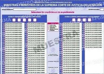 Así serán las boletas para la elección judicial