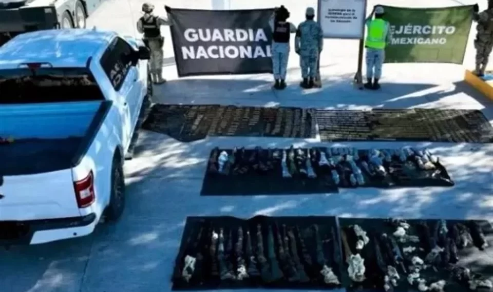 Hallan armamento escondido en calentadores de agua en Sonora